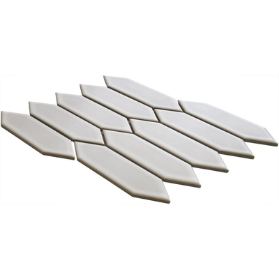 La Mosaic Factory Paris carreau mosaïque - 25,5x31,5cm - carrelage mural - Hexagone - Porcelaine Blanc Brillant