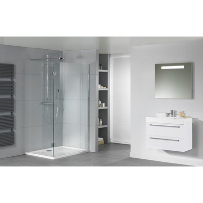 Riho Zurich douchebak - 120x80x4.5cm - rechthoek - acryl - hoogglans wit
