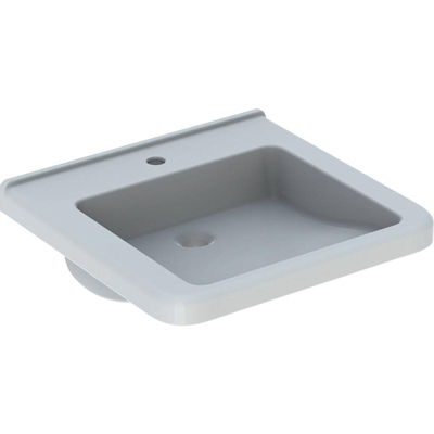 Geberit 300 Comfort Square Lavabo ergonomique 55x52.5cm avec trou de robinet sans trop-plein Blanc