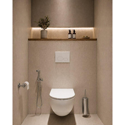 Wiesbaden 304 ensemble bidet avec douchette à main et flexible de douche en inox brossé 304