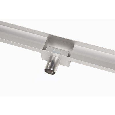 Wiesbaden caniveau de douche - 70x7cm - sans cadre - pieds bac fixe - inox