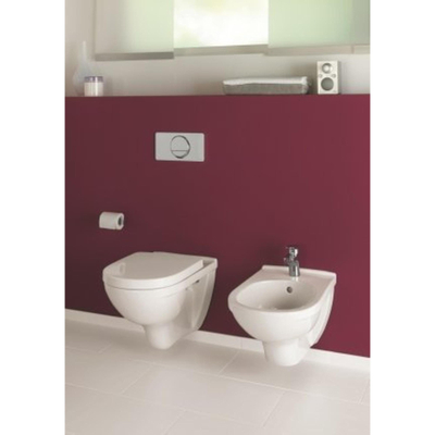 Villeroy & Boch O.NOVO PACK WC avec réservoir GROHE et plaque de commande Cosmopolitan Chrome mat