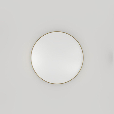 Haceka Deco spiegel - 60x60cm - rond - geborsteld goud