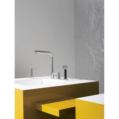 Dornbracht Elio Mitigeur de cuisine 2 trous avec rosaces avec bec orientable chrome