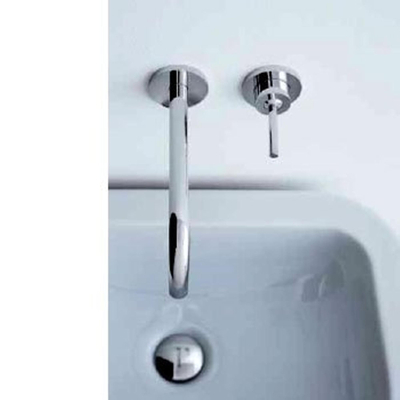 AXOR Uno Set de finition de robinet lavabo mural encastrable avec manette 22.5cm et bonde chrome