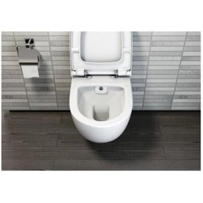 Plieger Zano WC suspendu à fond creux rim ex avec fonction bidet 36.5x54cm avec fixation cachée blanc