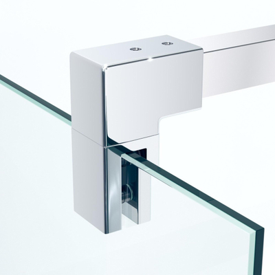 Saniclass Bellini Inloopdouche - scharnierbevestiging - 90x200cm - 8mm veiligheidsglas - anti kalk - chroom SHOWROOMMODEL
