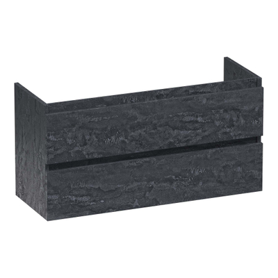 BRAUER Joy wastafelonderkast ondiep - 100x39x50cm - 2 softclose lades - greeploos - 1 sifon uitsparing - Damascus