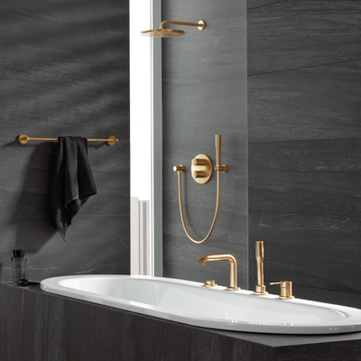 GROHE Essence New partie apparente - avec douchette - cool sunrise brossé (doré)