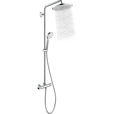 Hansgrohe Croma Select S 280 Showerpipe avec robinet de douche thermostatique Ecosmart chromé