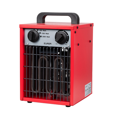 Eurom Industrial EK 2001 Déshumidificateur de chantier/Chauffage d’atelier 2000 watts Rouge
