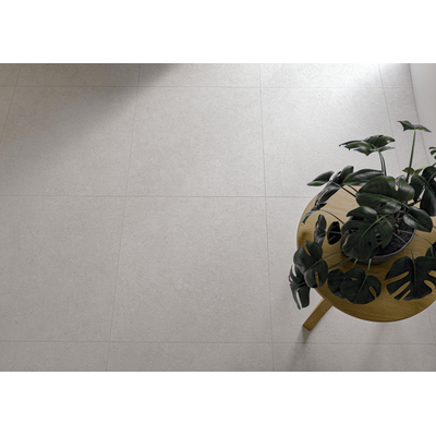ÉCHANTILLON Terravito Melora carreau mural et de sol - 60x60cm - rectifié - effet béton - Pearl mat (gris)