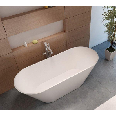 Riho Barcelona vrijstaand bad - 170x70cm - solid surface - mat wit
