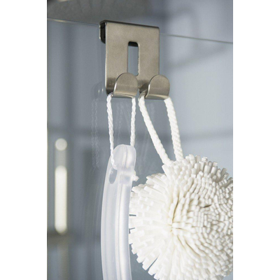 Haceka Selection Double crochet pour douche à l'italienne chromé mat