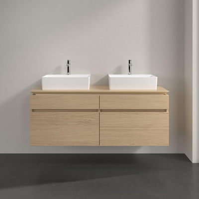 Villeroy & Boch Legato Meuble sous vasque 140x55cm 4 tiroirs Nordic oak