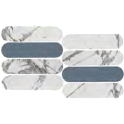 Marazzi Luz Carrelage de sol et mural - 5X30cm - 10mm - Rectangulaire - Rosa Brillant