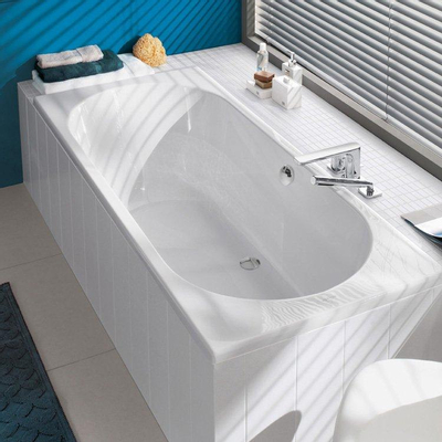 Villeroy & Boch O.novo kunststof duobad acryl rechthoekig - 190x90x50cm - zonder poten - glans wit