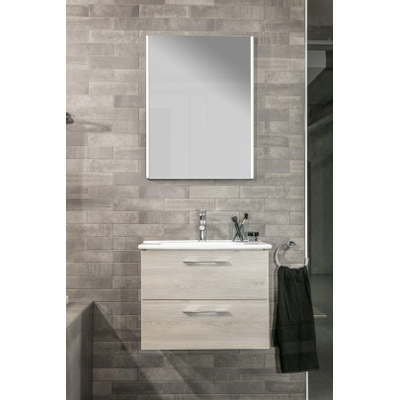 Plieger Lina Nero spiegel – 120x65 cm – LED-verlichting – Zwart
