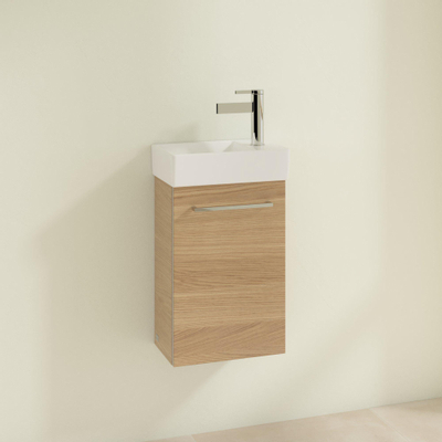 Villeroy & Boch Avento wastafelonderbouwkast 1 deur 34x51.4x20.2cm rechts nordic oak