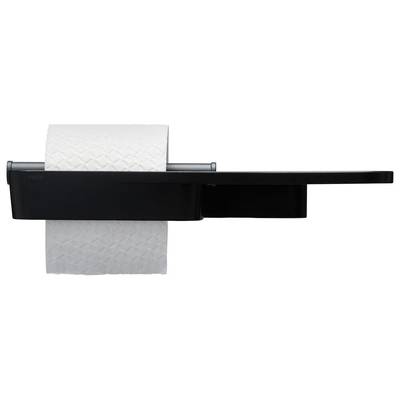 Tiger Tess Porte-papier toilette - avec planchette - Noir anthracite