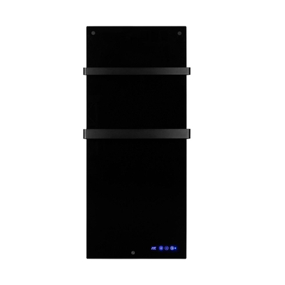 Eurom sani 600 comfort chauffage salle de bain 115x46.5cm wifi 600watt verre noir