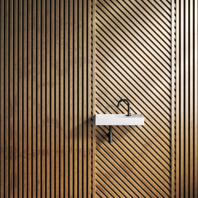 Clou Vale Lave-main 45cm avec trou pour robinet à droite Céramique Blanc mat