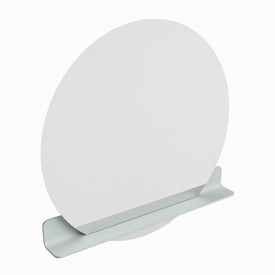Mondiaz SPOT miroir – Ø 100 cm – avec tablette – Greey (vert clair/gris)