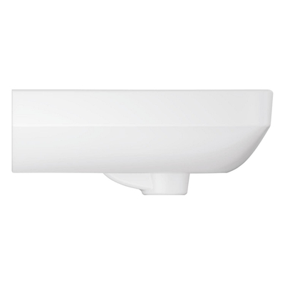 Grohe Euro Ceramic Wastafel - vrijhangend - 45x 39cm - met kraangat - met overloop - exclusief wandbevestiging - alpine wit