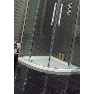 Crosswater Showertray receveur de douche 90x90x4cm quart de cercle blanc