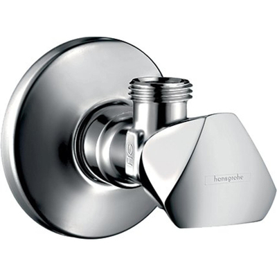 Hansgrohe Hoekstopkraan E - met G 3/8 aansluiting - hoogglans chroom