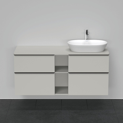 Duravit D-neo Meuble sous vasque 140x55x66.4cm 4 tiroirs Gris béton mat