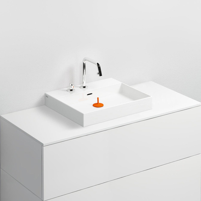 Clou Wash Me lavabo 50x42x8cm sans bonde Céramique Blanc