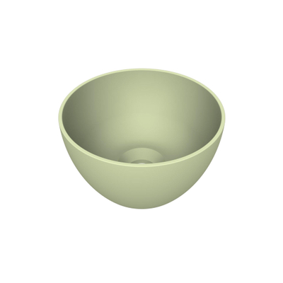 Arqua Olivia Waskom - 22x22cm - rond - opbouw - mat pastel groen
