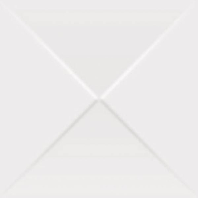 Mosa Kho Liang Decor-strip - 9.7x9.7cm - 7.8mm - Wit