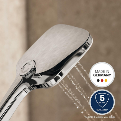 GROHE QuickFix Vitalio Handdouche 13cm vierkant met 3 straalsoorten chroom