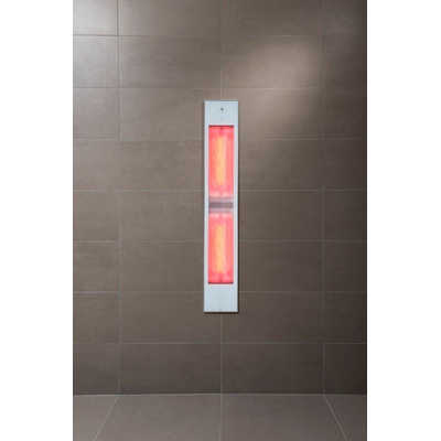 Sunshower Pure XL 2.0 White Infrarood Inbouw - 19.9x123.8x10cm - full body - 1500W - inclusief eindinstallatie - 5 jaar garantie - wit