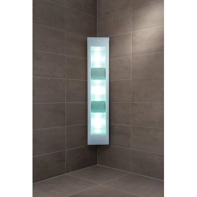 Sunshower Combi White Appareil en saillie UV et infrarouge 29x144x22,8cm corps entier 2000 watts blanc/aluminium