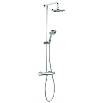 Crosswater Multivalve Fusion regendouche - thermostatisch - met 3 standen handdouche - hoogglans chroom