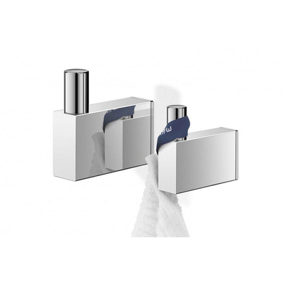 Zack LINEA Handdoekhaak - 5x5x1cm - enkel - hoogglans RVS