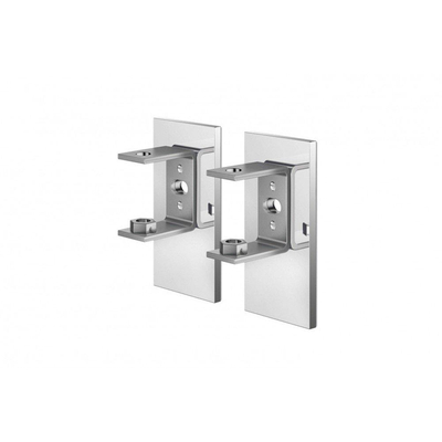 Zack LINEA Wandhouder - voor lijmbevestiging - 2 stuks - hoogglans RVS