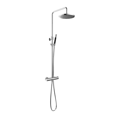 Hotbath Cobber ensemble de douche thermostatique avec douche de tête ronde de 30 cm et douchette à main en chrome