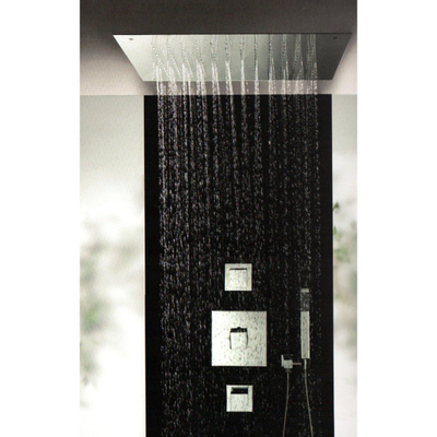 Hotbath Mate pomme de douche encastrée carrée 30x30cm nickel brossé