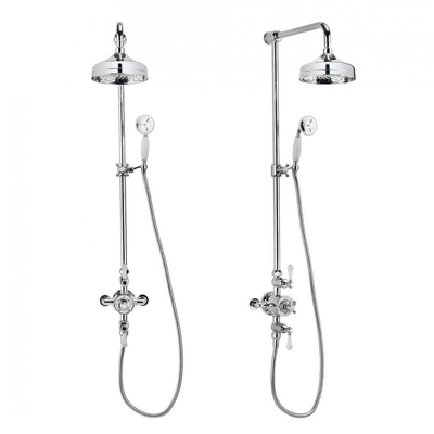 Crosswater Belgravia Regendouche - glijstang - handdouche - 20cm hoofddouche - chroom - hoofddouche beschadigd - OUTLET UDEN