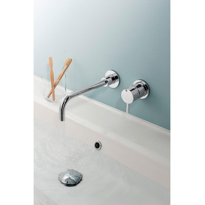 Crosswater Kai Robinet lavabo encastrable - 2 trous - avec partie encastrable - chromé