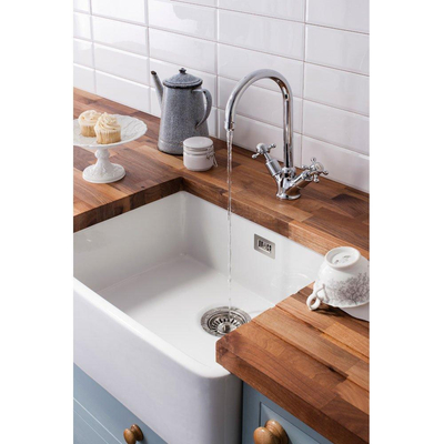 Crosswater Belgravia Keukenkraan - kruisgreep hoogglans - chroom