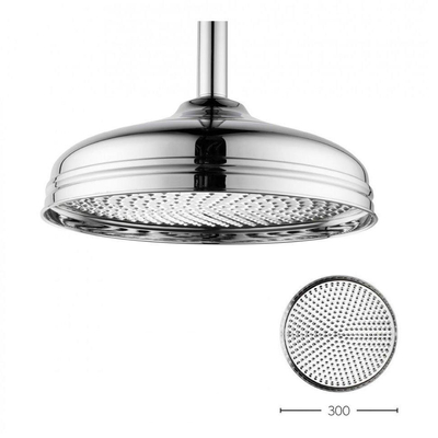 Crosswater Belgravia Tête de douche - 30 cm - compatible avec bras mural ou plafond - chrome