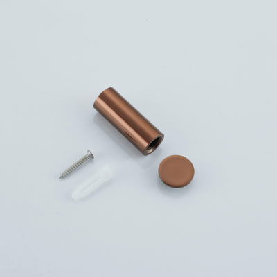 FugaFlow Eccelente Ensemble accessoires WC 3 pièces - porte-rouleau sans clapet - brosse WC - crochet à serviette simple rond - Cuivre brossé PVD (Cuivre)