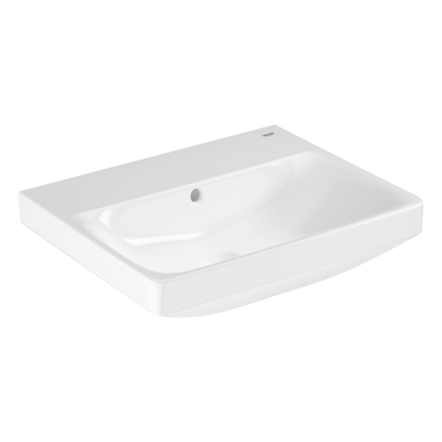 GROHE Euro Ceramic wastafel - 55x44x15.6cm - zonder kraangat - met overloop - wit
