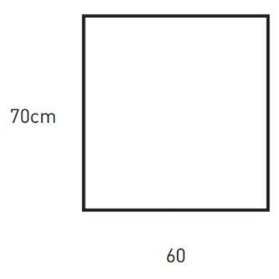 Adema Chaci spiegel - 60x70cm - 4mm - incl. bevestingsmateriaal