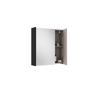 Saniclass Prime armoire de toilette – 60 x 63 x 16 cm – Noir mat